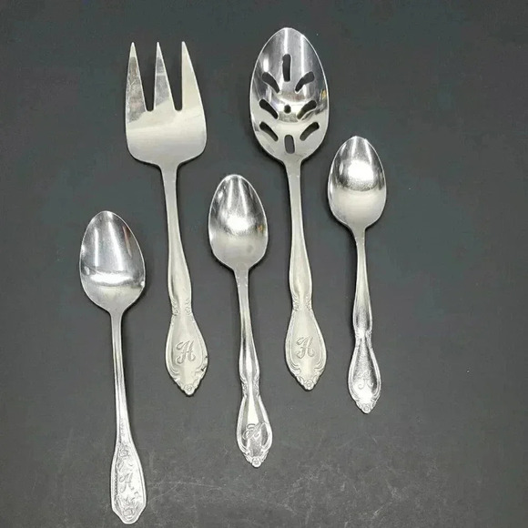None Other - Flatware Stainless Steel Korea Letter "H" Engraved On Handle